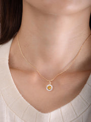 Carved Flower Necklace