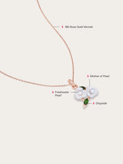 Carved Blooming Cluster Necklace