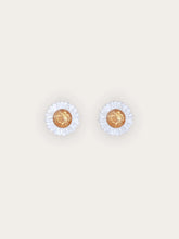 Carved Daisy Stud Earrings