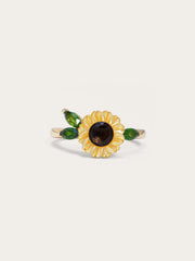 Carved Sunflower Ring