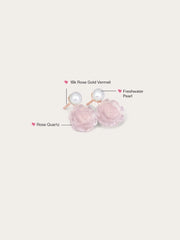 Carved Floral Stud Earrings