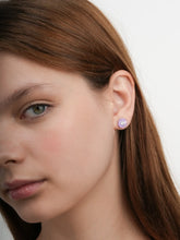 Carved Flower Stud Earrings