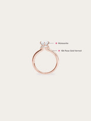 Solitaire Moissanite Arch Ring