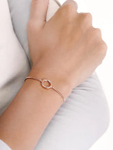 Delicate Curb Chain Charm Bracelet