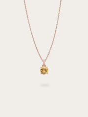 November Birthstone Citrine Necklace
