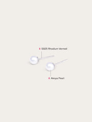 Classic Saltwater Cultured Pearl Stud Earrings