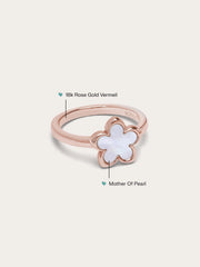 Mother of Pearl Cherry Blossom Ring