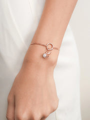 Prosperity Fairy Charm with Lavender Grey Gemstone