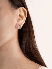 Donut Charm Stud Earrings