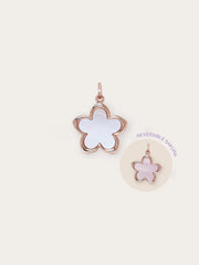 Mother of Pearl Reversible Flower Charm