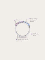 Lilac Sunset Moissanite Ring