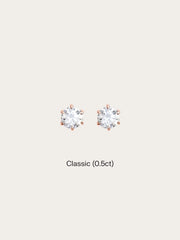 Moissanite Stud Earrings (0.5ct)