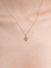 Carved Purple Necklace