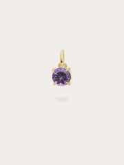 February Birthstone Charm - Amethyst