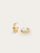 Classic Watch Link Hoop Earrings
