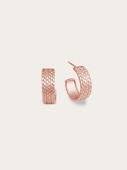 Mesh Chain Hoop Earrings