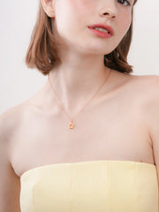 Yellow Star and Moissanite Reversible Necklace