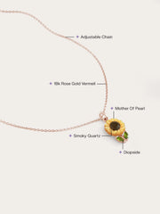 Hand-Carved Floral Necklace