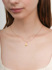 Carved Flower Necklace