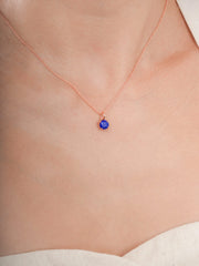 September Birthstone Necklace - Lapis Lazuli