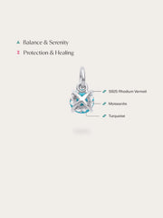 December Birthstone Turquoise Charm