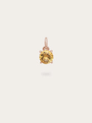 November Birthstone Citrine Charm