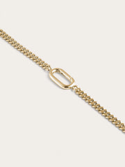 Curb Chain Charm Bracelet