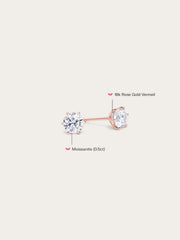 Moissanite Stud Earrings (0.5ct)