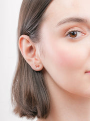 Delicate Ribbon Bow Stud Earrings