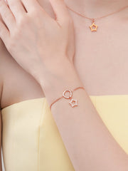 Yellow Star Enamel Moissanite Pendant