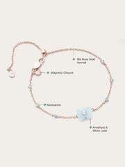 Sky Blue Flower Bracelet