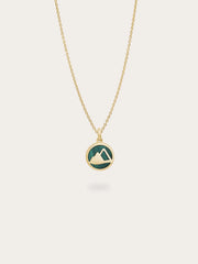 Malachite Reversible Coin Necklace