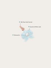 Sky Blue Flower Charm