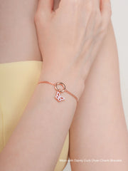 Purple Butterfly Reversible Enamel Moissanite Charm