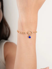 September Birthstone Lapis Lazuli Charm