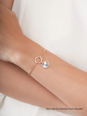 Reversible Blue Stone Coin Charm