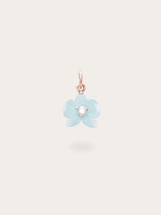 Sky Blue Flower Charm