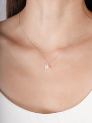 Floating Moissanite Necklace (1ct)