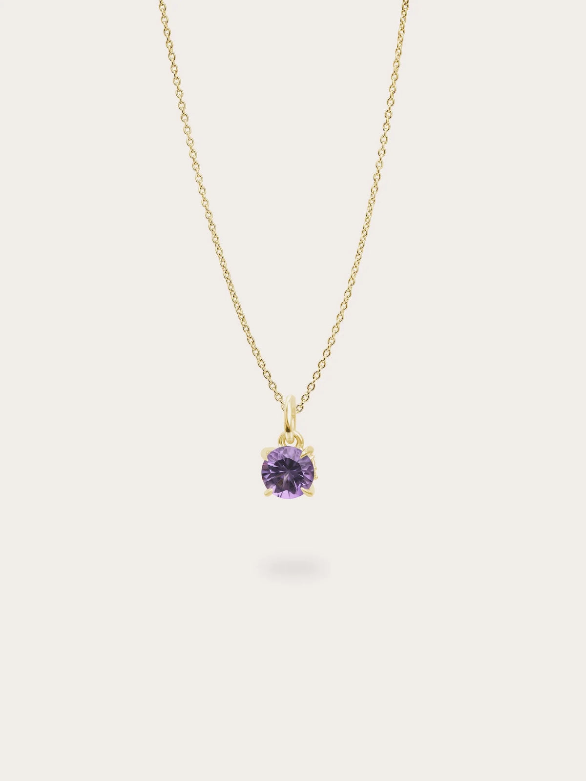 February Birthstone Necklace - Amethyst