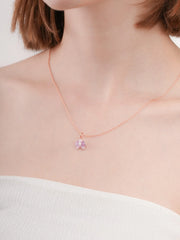 Purple Flower Necklace