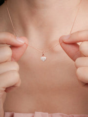 Puffy Heart Reversible Necklace