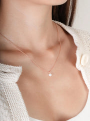 Floating Moissanite Necklace (0.5 carat)