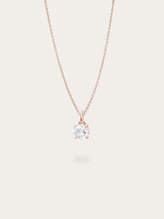 April Birthstone Necklace - White Topaz