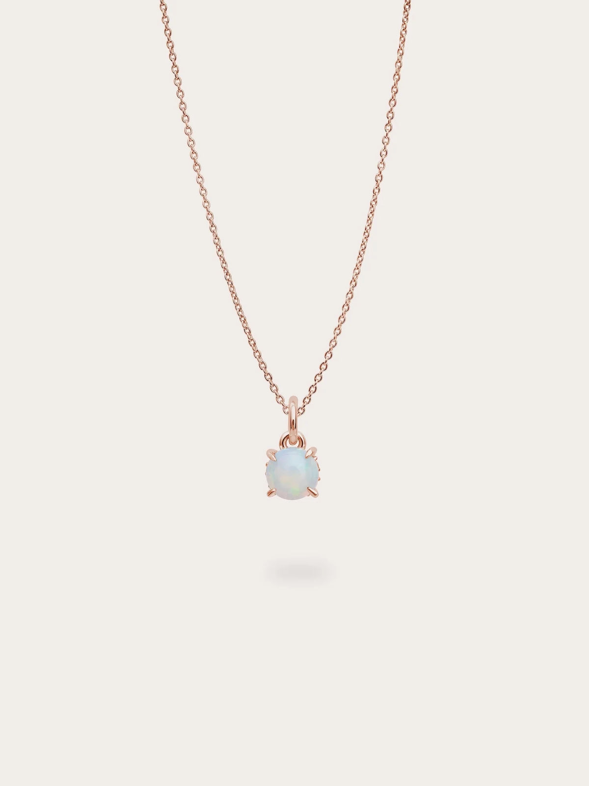October Birthstone Necklace - Opal
