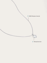 Floating Moissanite Necklace (1ct)