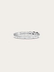 Midnight Glow Moissanite Eternity Band