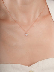 October Birthstone Necklace - Opal