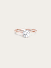 Solitaire Moissanite Arch Ring