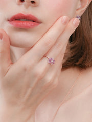 Purple Flower Ring