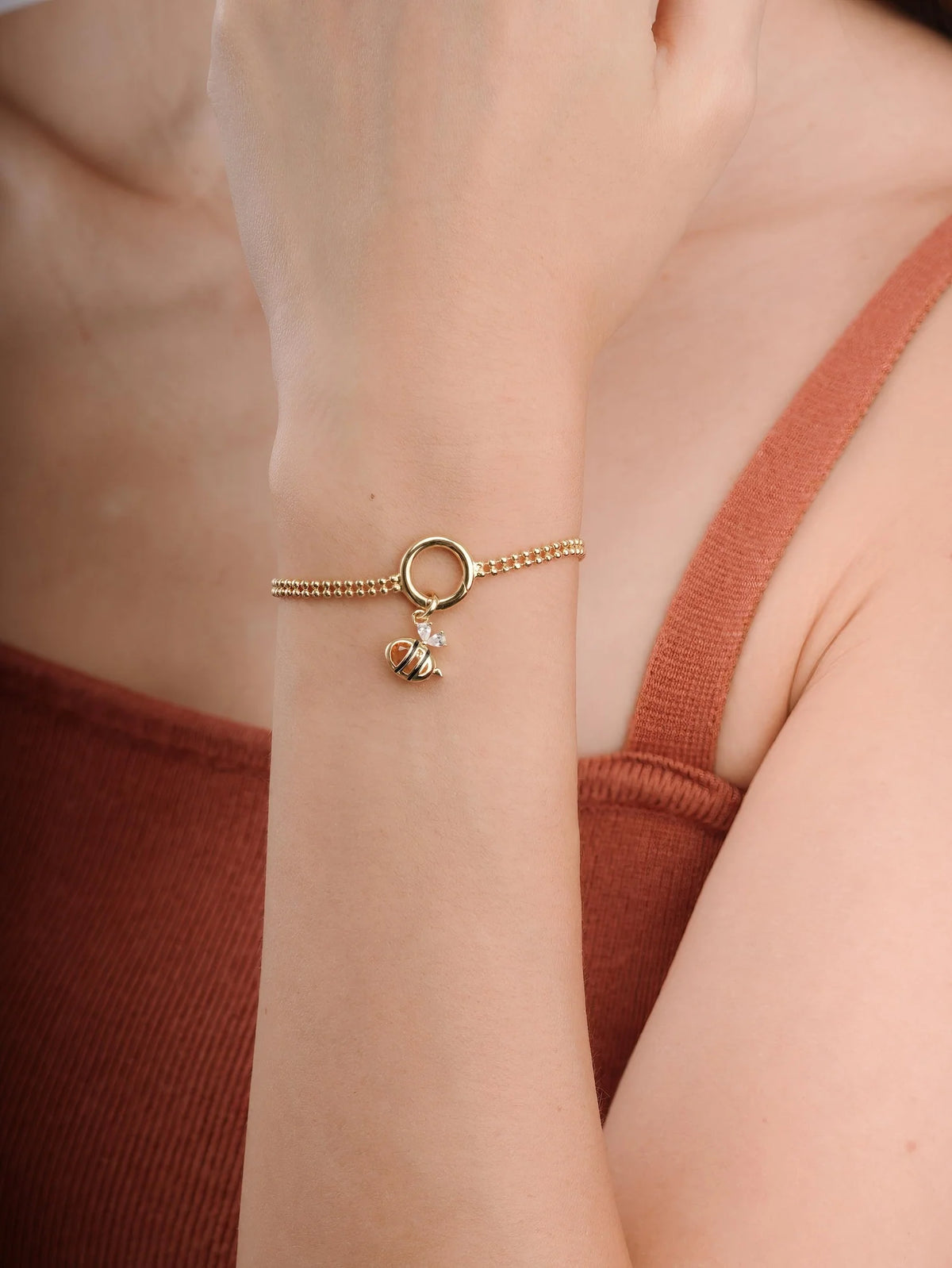 Citrine Bee Ornament